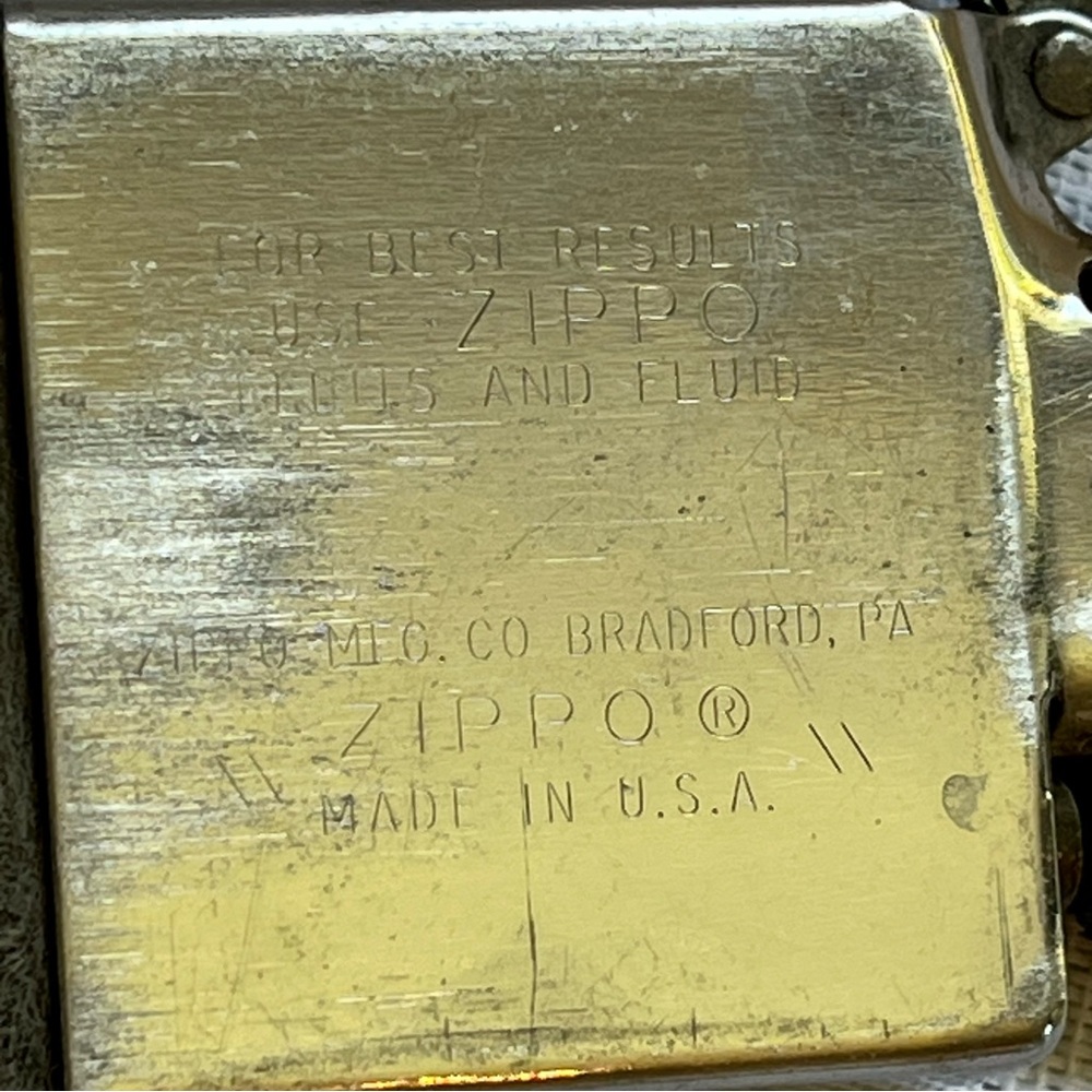 Zippo Bradford 1947-1949 Vintage Engine Turned Lighter - Picture 15 of 15